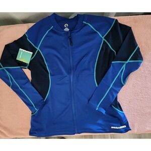 Sea Doo Long Sleeve‎ Womens Rashguard Royal Blue/Black Medium Performance